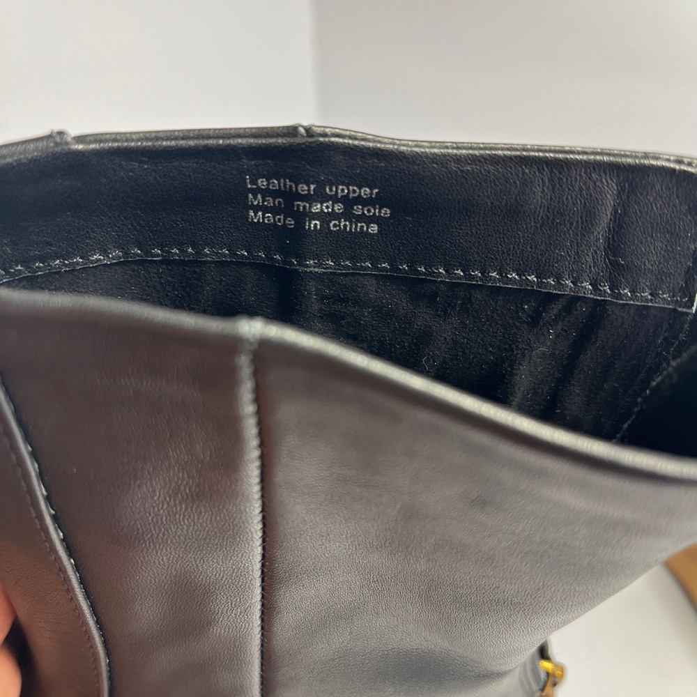 NWOT Zac Posen Metal Bit Leather Equestrian Square Toe Ankle Zipper Boot SZ 6.5 - Picture 9 of 9